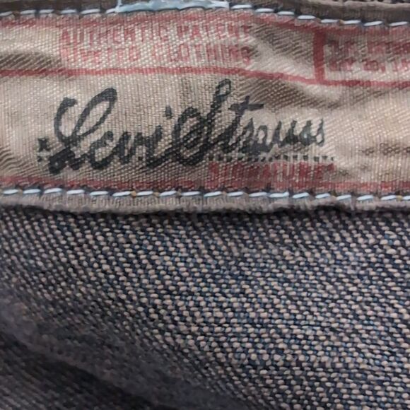 Levi's Strauss signature medium wash denim jean blazer jacket sz s 4/6 authentic - Picture 9 of 12